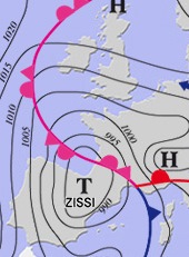 Image d'illustration pour La dépression Zissi provoque tempête, inondations, neige et avalanche