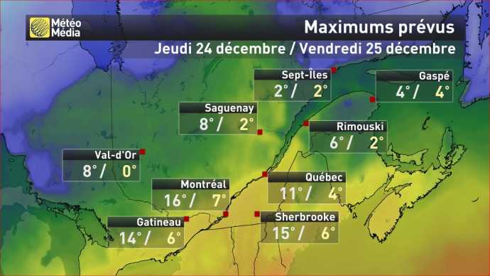 Image d'illustration pour Vers un Noël historiquement doux au Québec et sur l'Est des Etats-Unis