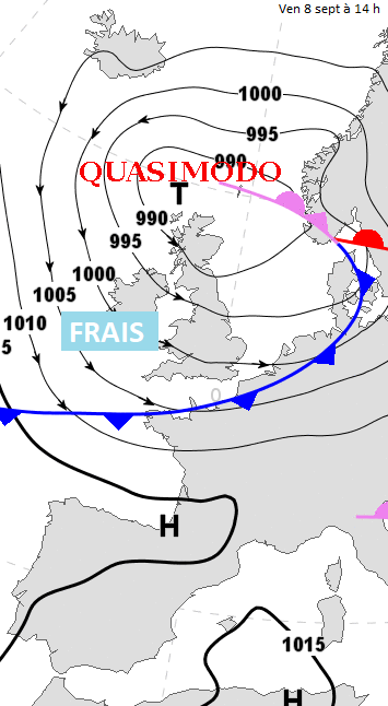 Image d'illustration pour Fraîcheur, pluie et vent sous un front froid ce week-end