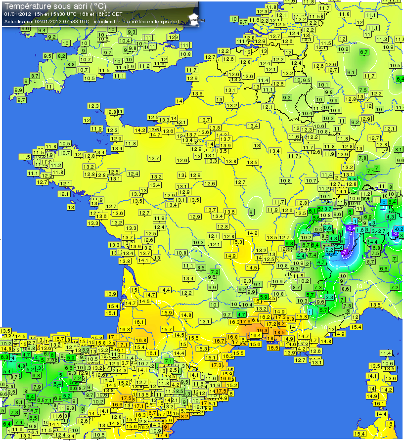 Image d'illustration pour Histoire : le jour de l'An en météo