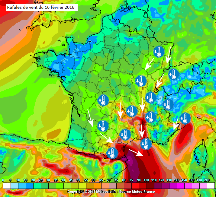 Image d'illustration pour Bise, lombarde, tramontane et mistral renforcent la sensation de froid