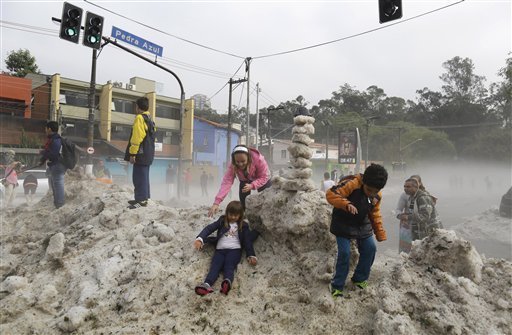 Image d'illustration pour Orage de grêle à Sao Paulo au Brésil