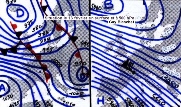 Image d'illustration pour Neige abondante & inondations vers les Alpes mi-février 1990