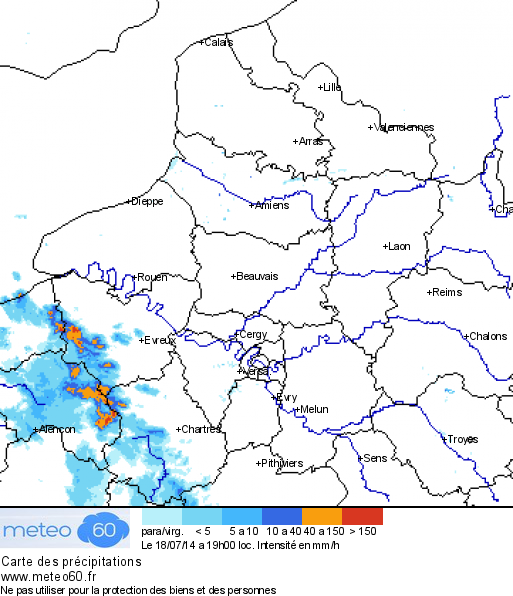 Image d'illustration pour Orage fort et fortes rafales en Normandie (Eure - Seine Maritime)