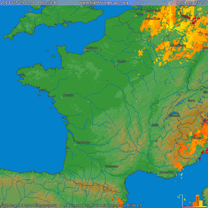 Image d'illustration pour Orage de grêle et foudre dans le Sud-Est (Alpes Maritimes et Haute Provence)