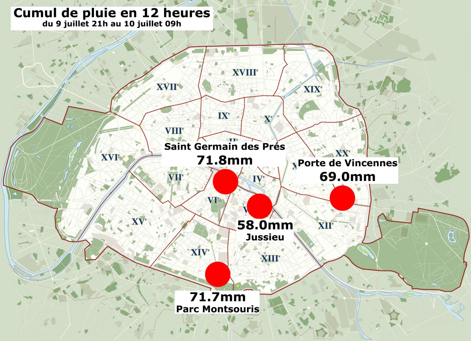 Image d'illustration pour Orage diluvien à Paris : des inondations et un record ! 