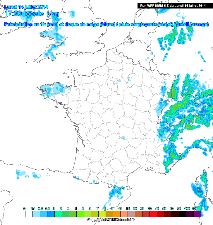 Image d'illustration pour Fête nationale : les risques de pluie pour le 14 juillet