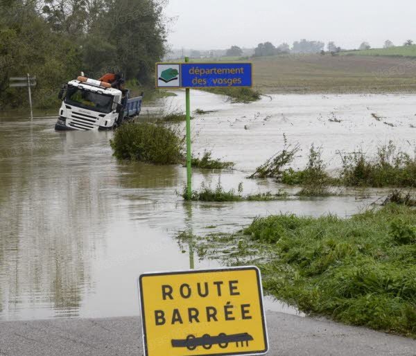 Image d'illustration pour Pluies abondantes, crues et inondations près des Vosges