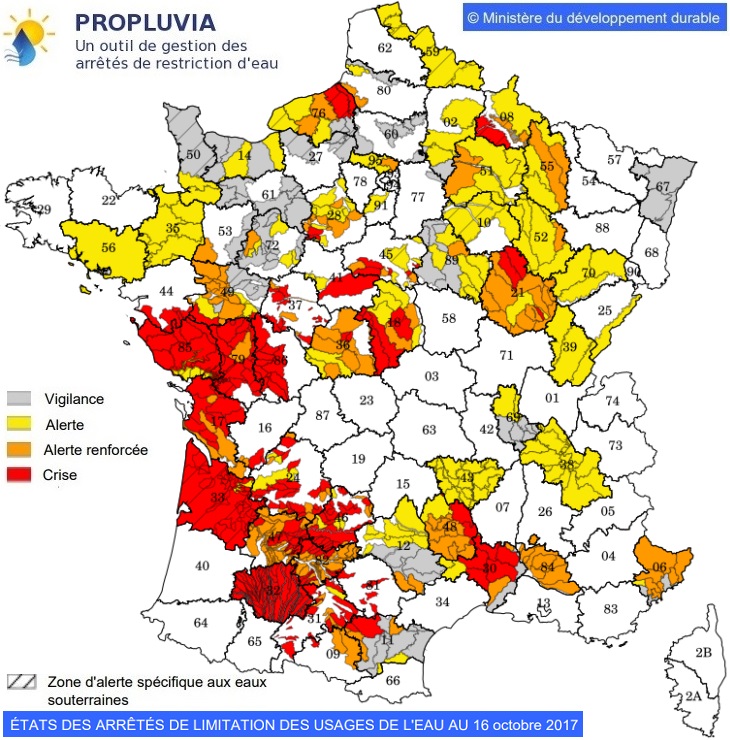 Image d'illustration pour Des arrêtés sécheresse sur la moitié de la France