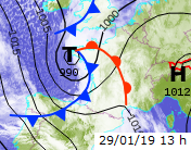 Image d'illustration pour Neige et vent au passage de la tempête Gabriel