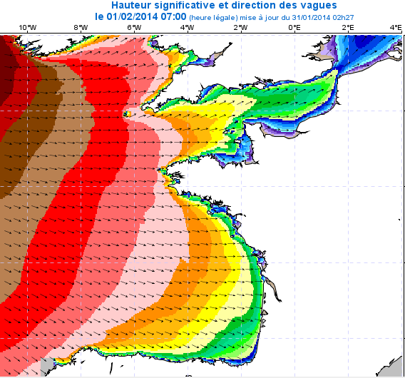 Image d'illustration pour Synthèse de l'épisode vagues submersions du 31 janvier au 2 février