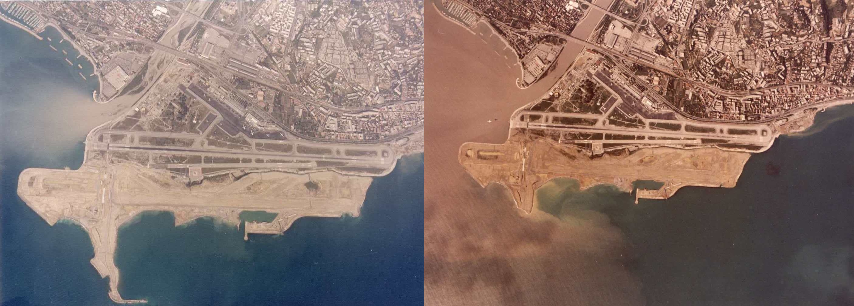 10/10/1979: Avant/Après l'effondrement du chantier de l'aéroport de Nice - Météo-France