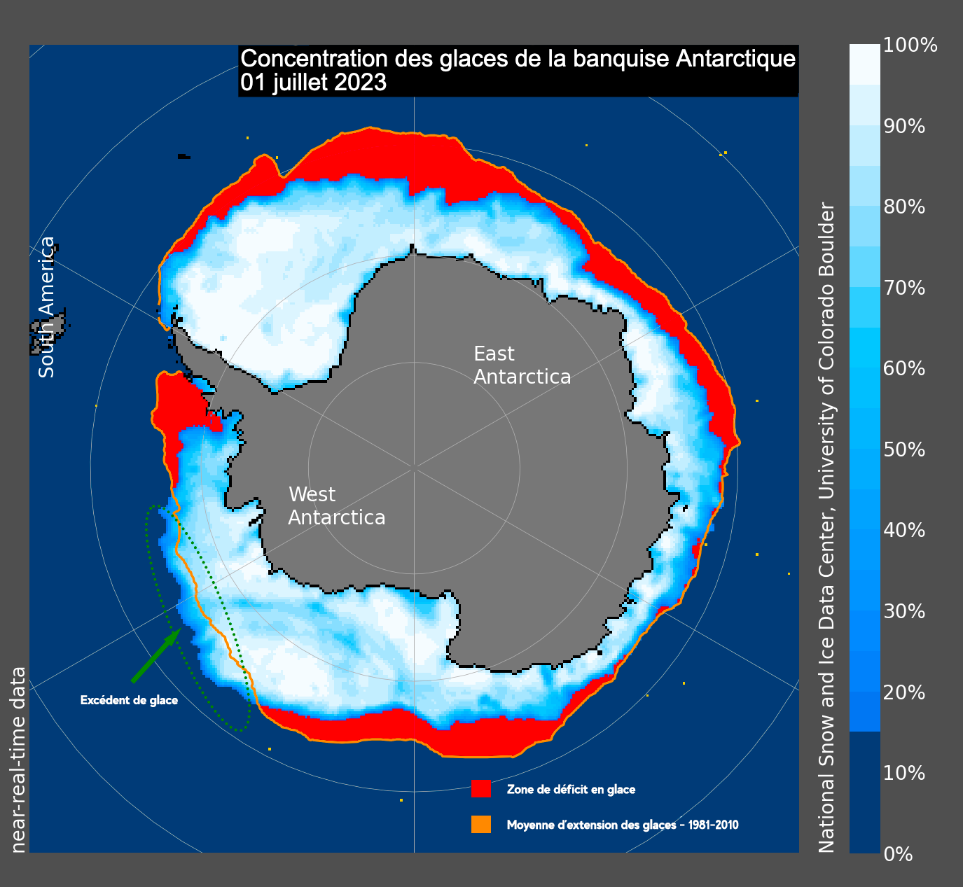 Actualités météo Banquise en Antarctique un déficit exceptionnel et inédit des glaces à la mi