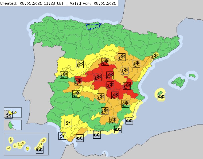 Actualites Meteo Filomena Entre Tempete De Neige En Espagne Et Chaleur Record En Tunisie 09 01 2021