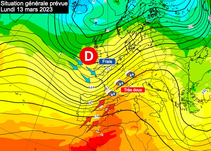 Douceur printannière avant de forts orages pour ce lundi 13 mars SituGenerale13mars