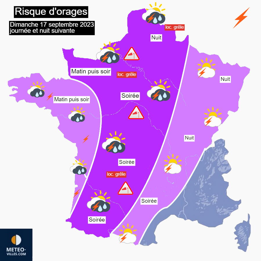 Nouveau point sur les risques d'orages dans les prochains jours 17%20septembre