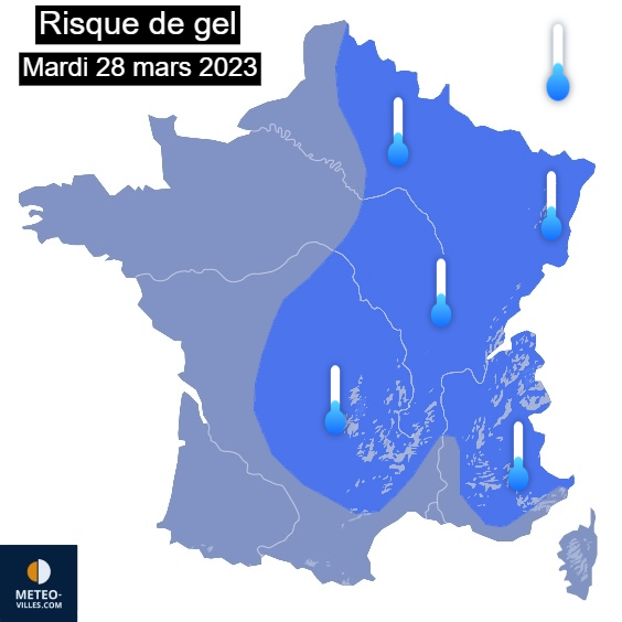 Gelées tardives : le risque plane de nouveau Carte%20-%202023-03-27T134134.827