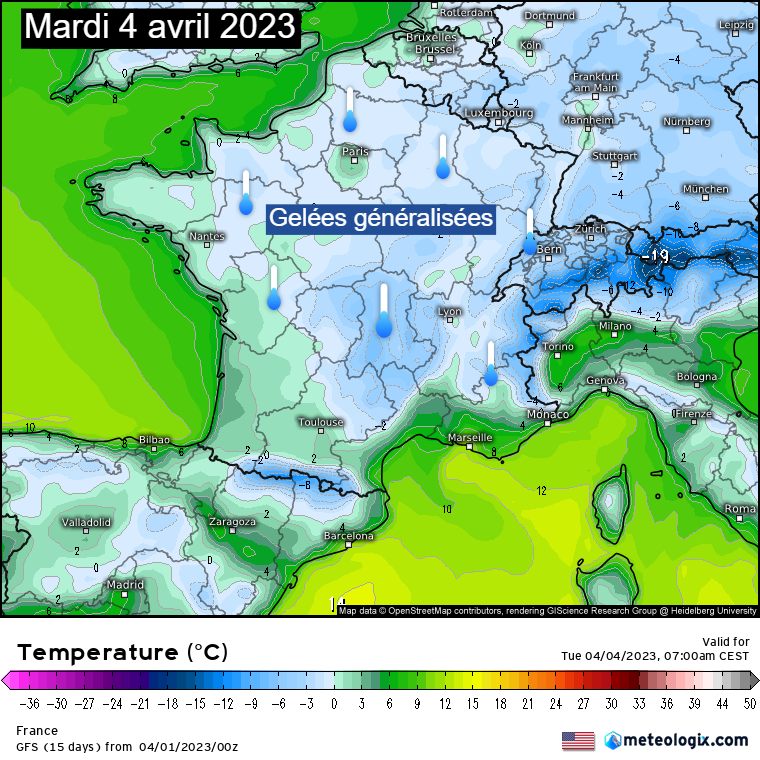 Retour des gelées tardives la semaine prochaine Carte%20-%202023-04-01T095805.996