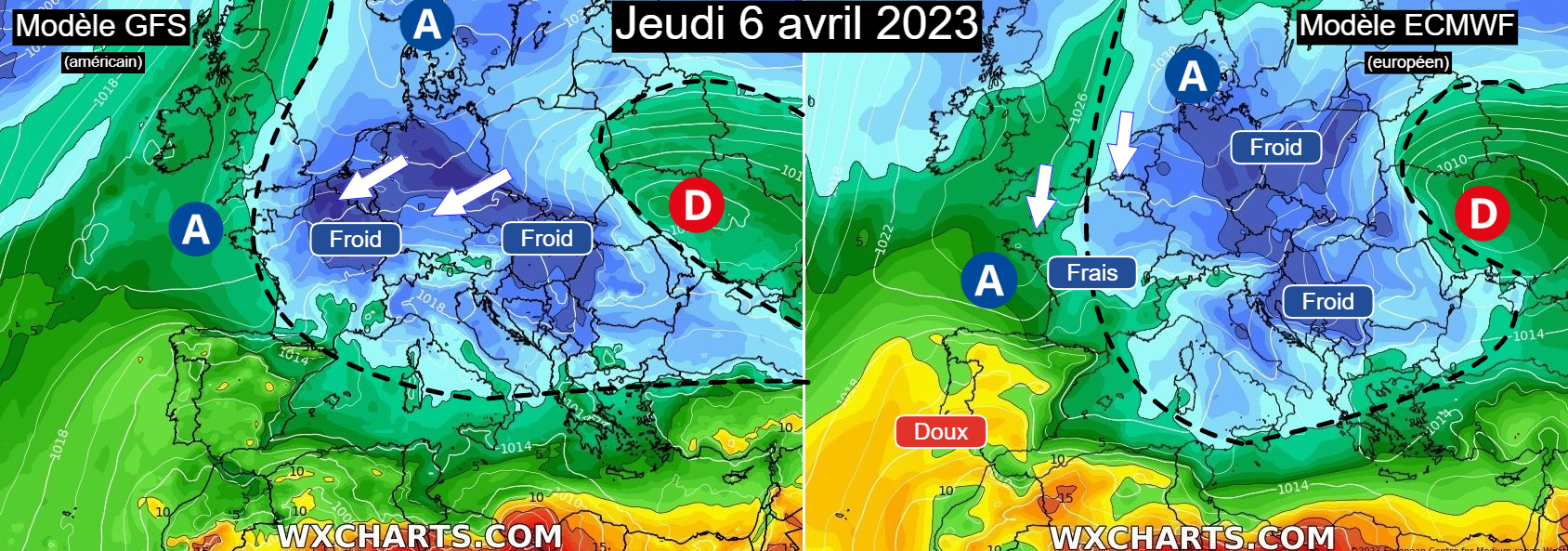Retour des gelées tardives la semaine prochaine Carte%20-%202023-04-01T101115.251