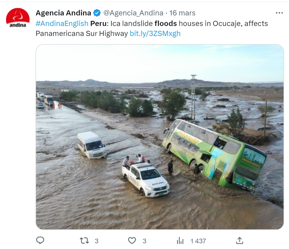 Inondations au Pérou : retour d'El Nino ? Inondations%20peru