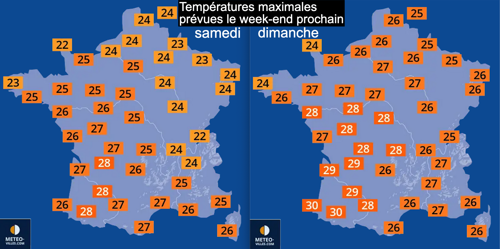 Records de chaleur de ce début octobre 2023 : bilan et prévisions Week-end%20prochain