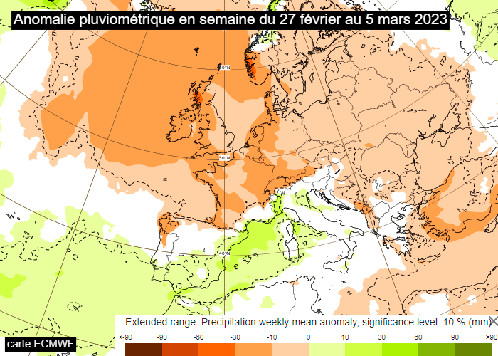 Retour d'un froid sec entre fin février et début mars Anom-finfev23