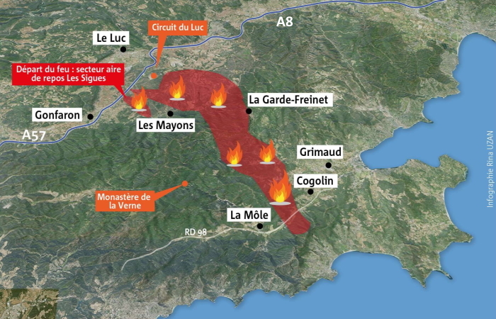 Incendie Dans Le Var Aujourdhui WAGOAV
