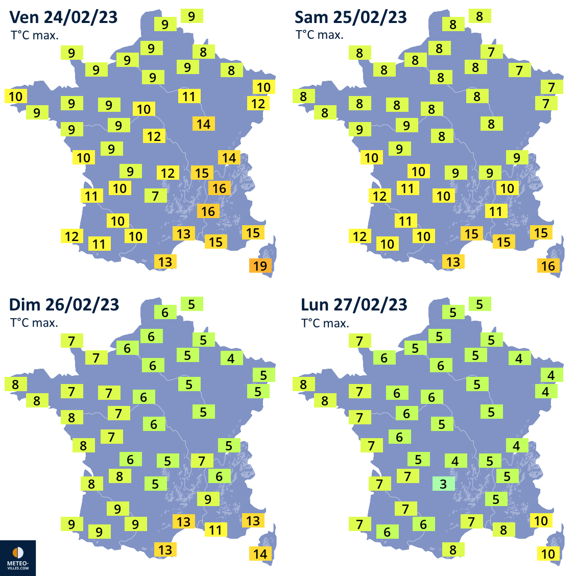 Retour d'un froid sec entre fin février et début mars T-finfev