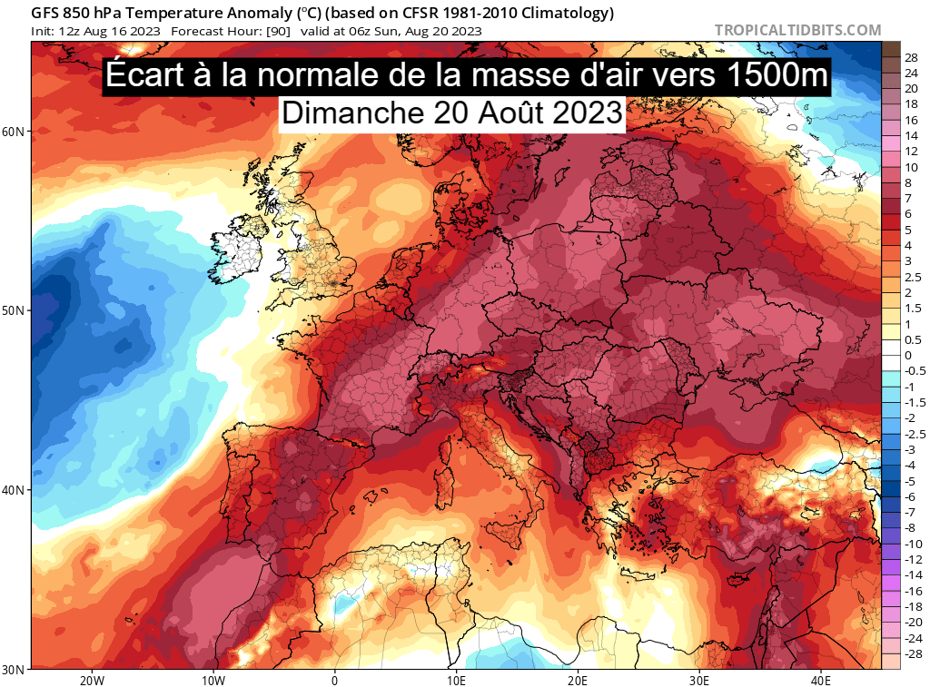 Canicule : dôme de chaleur sur la France à partir du week-end 850-20aout