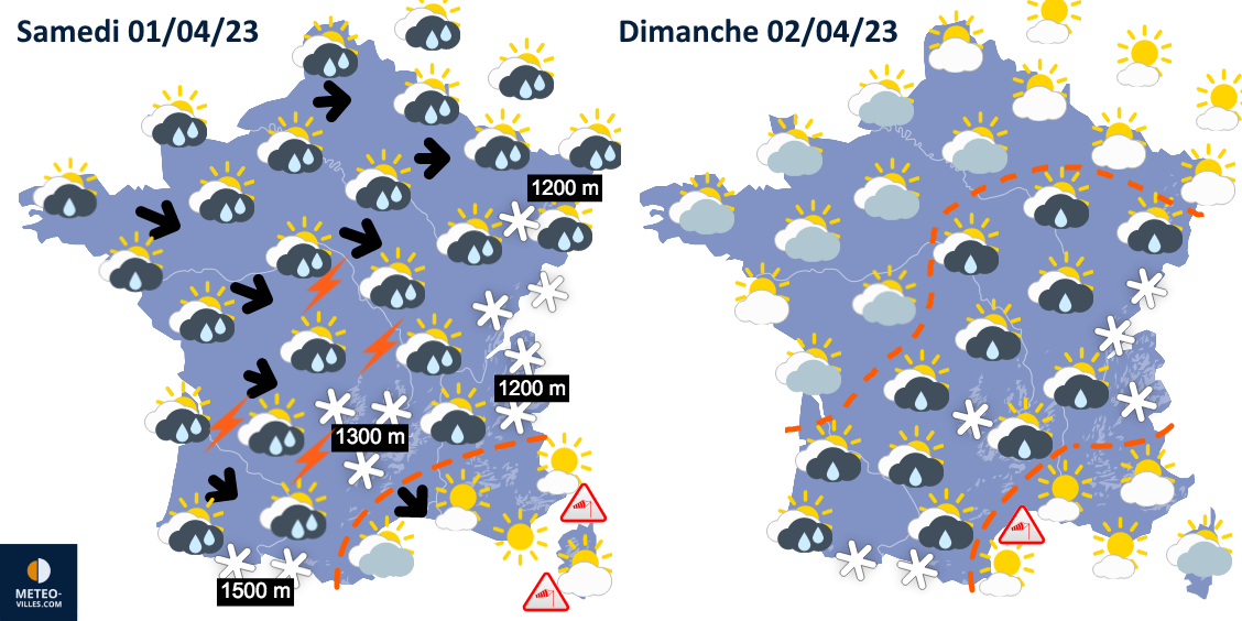 Météo week-end : encore de l'agitation et de la fraîcheur WE-avril12