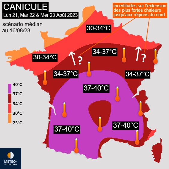 Actualités météo: Canicule : dôme de chaleur sur la France à partir du ...