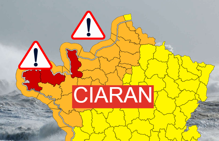 Actualités météo: Tempête Ciaran : vigilance rouge et dernières prévisions  01/11/2023