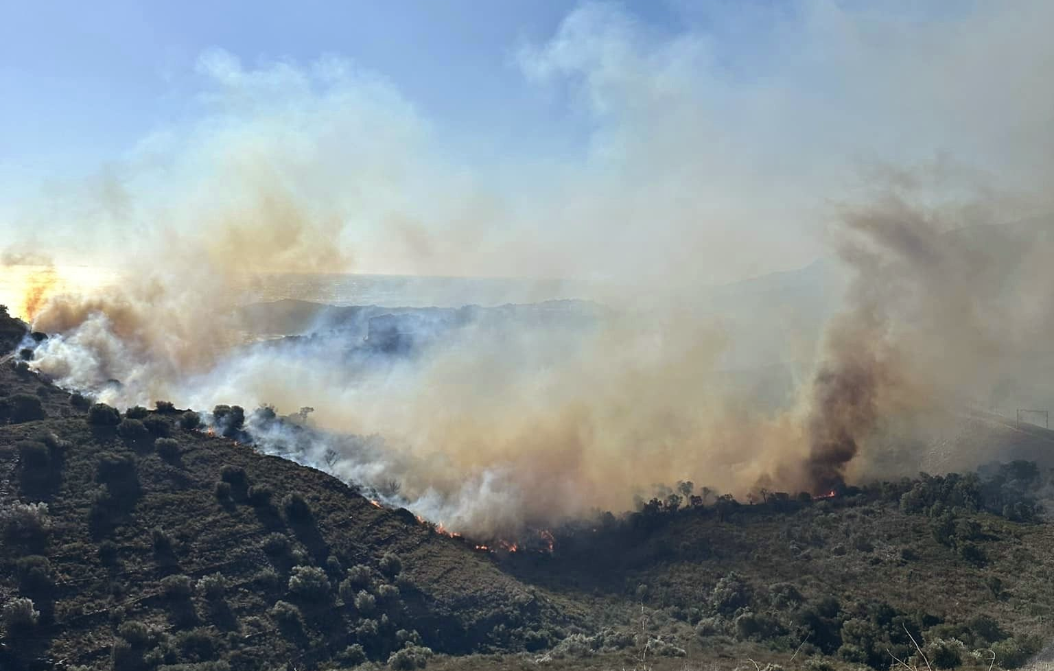 Sécheresse record et incendies précoces en Espagne et dans le Roussillon Incendie-cerbere