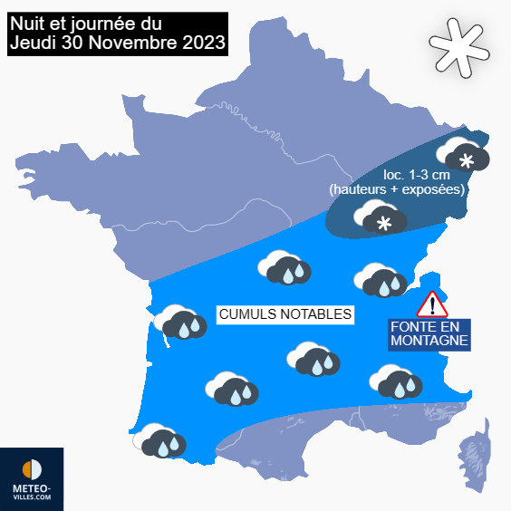 Actualités météo Risques de neige en plaine ces prochains jours